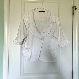 VINTAGE white blazer, size M